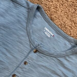 UNTUCKIT Henley Shirt Long Sleeve Casual Button Up Soft Cotton Mens XL